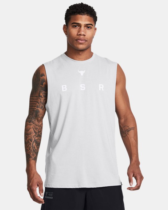 Men's Project Rock Show Your Work Sleeveless in Gray image number 0